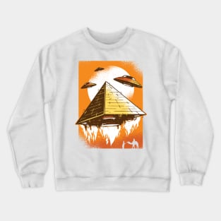 UFO Pyramid Graphic Tee Crewneck Sweatshirt